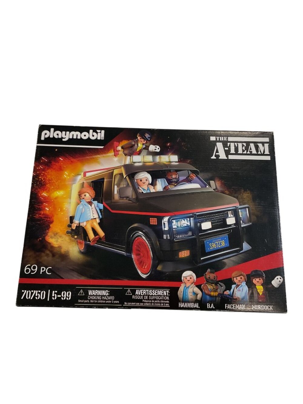 Playmobil  70750  The A-Team Van & Figures Set 69 Pc Ages 5-99 New In Box